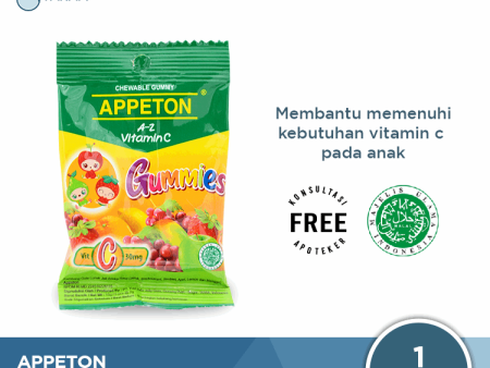 Appeton Gummies (Passtilles) Sachet - Permen Gummy Vitamin C Anak on Sale