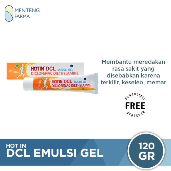 Hot In DCL Emulsi Gel 120 Gr - Gel Pereda Nyeri Sendi, Rematik, Memar Discount