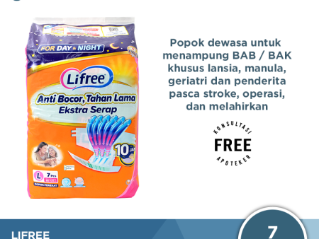 Lifree Popok Perekat L7 - Popok Perekat Dewasa Anti Bocor Online Sale