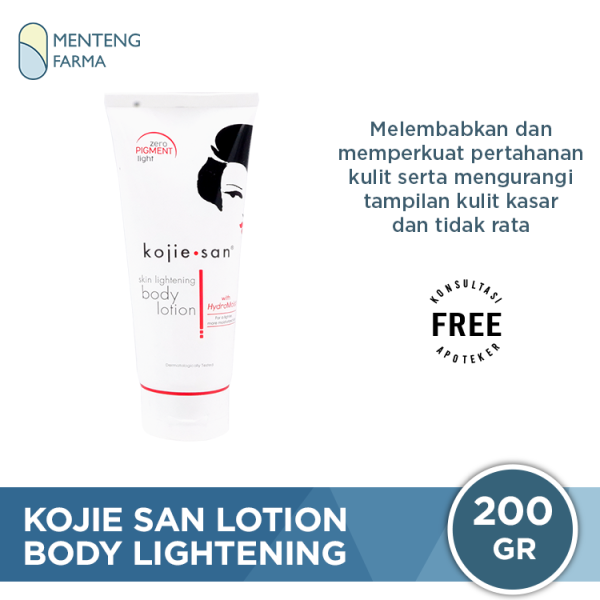 Kojie San Body Lightening Lotion 200gr - Melembabkan dan Mencerahkan Kulit For Sale