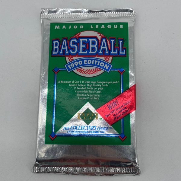 1990 MLB Major League Baseball Single Card Pack 15 Cards Sealed on Sale