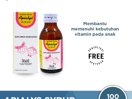 Apialys Sirup 100 mL - Asupan VItamin Penambah Nafsu Makan Anak Hot on Sale