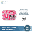 Pagoda Teens Strawberry Vanilla Flavour 20 Gram - Permen Pelega Tenggorokan Supply