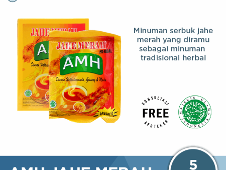 AMH Jahe Merah Isi 5 Sachet - Minuman Jahe Merah Discount