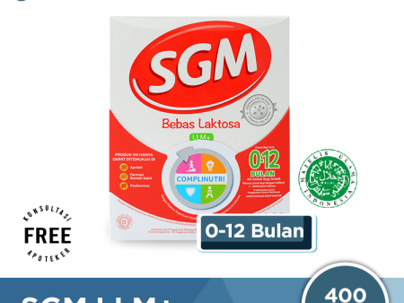 SGM LLM+ Susu Formula Bayi Bebas Laktosa 400 Gr Hot on Sale