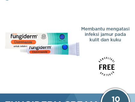 Fungiderm Cream 10 g - Krim untuk Infeksi Jamur Supply