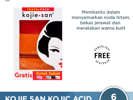 Kojie San Kojic Acid Soap Travel Pack - Mencerahkan dan Meratakan Warna Kulit Fashion