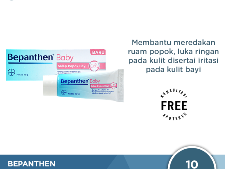 Bepanthen Salep Bayi 10 Gram - Salep Ruam Popok Bayi dan Luka Lecet Fashion