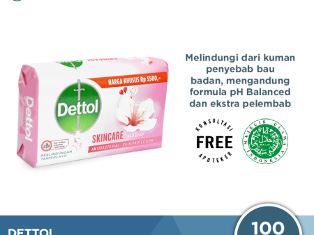 Sabun Mandi Batang Dettol Proskin Skincare - 105 gram Supply