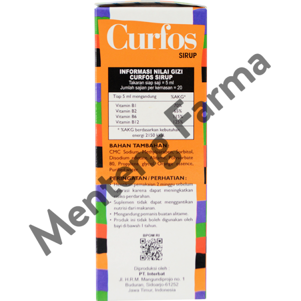 Curfos Sirup 100 mL - Suplemen Penambah Nafsu Makan Anak For Discount